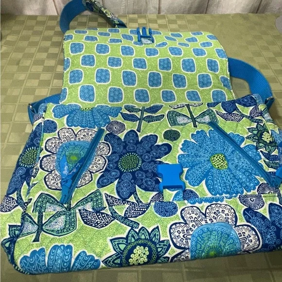 Vera Bradley Retired 2012 Doodle Daisy Messenger Crossbody - Picture 4 of 10